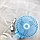 Портативный USB-вентилятор - мини Handy Fan Mini с фонариком /  аккумуляторный / переносной Голубой, фото 3