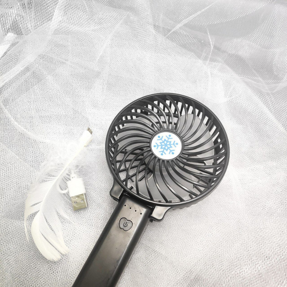 Портативный USB-вентилятор - мини Handy Fan Mini с фонариком / аккумуляторный / переносной Белый - фото 8 - id-p199160191