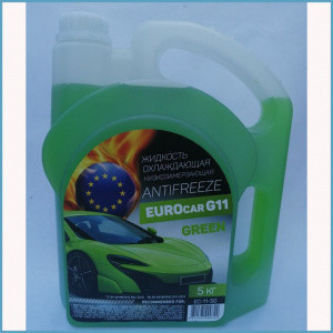 Антифриз EUROcar зеленый, G-11, 5 кг - фото 1 - id-p199158109