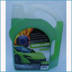 Антифриз EUROcar зеленый, G-11, 20 кг, фото 2