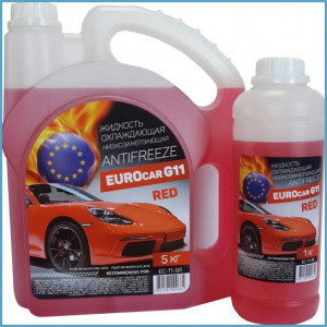 Антифриз EUROcar красный, G-11, 1 кг