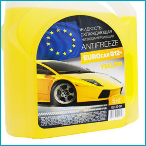 Антифриз EUROcar желтый, G-12, 1 кг - фото 1 - id-p199158118