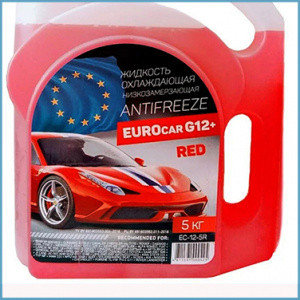 Антифриз EUROcar красный, G-12, 5 кг, фото 2