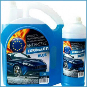 Антифриз-концентрат EUROcar синий, G-11, 1 л