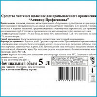 Средство чистящее щелочное Антижир-Профессионал, 5 л