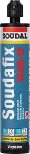 Клей для фиксации в полостях "Soudal" Soudafix VE400-SF серый 280 мл - фото 1 - id-p199163070