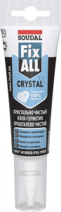 Клей-герметик гибридный "Soudal" Fix All Crystal прозрачный 125 мл - фото 1 - id-p199163088