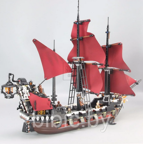 Детский конструктор Пираты Карибского моря, корабль Месть Королевы Анны, серия сити cities аналог лего lego - фото 3 - id-p199168708