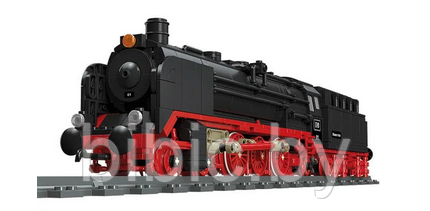 Детский конструктор поезд паровоз 59004 локомотив железная дорога, аналог лего lego сити, городская серия - фото 4 - id-p199168709