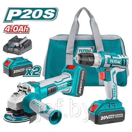 Набор аккумуляторного инструмента TOTAL TCKLI2007, фото 2