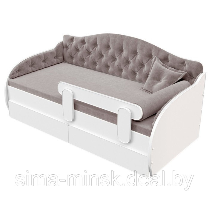 Чехол на кровать-тахту «Вэлли», размер 80x160 см, цвет серый - фото 1 - id-p199170364