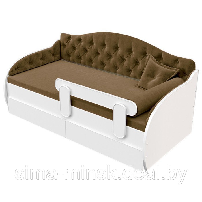 Чехол на кровать-тахту «Вэлли», размер 80x160 см, цвет коричневый - фото 1 - id-p199170366