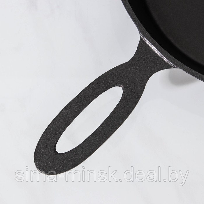 Сковорода «Сотейник», d=24 см, алюминиевая ручка, антипригарное покрытие, цвет чёрный - фото 4 - id-p199170028