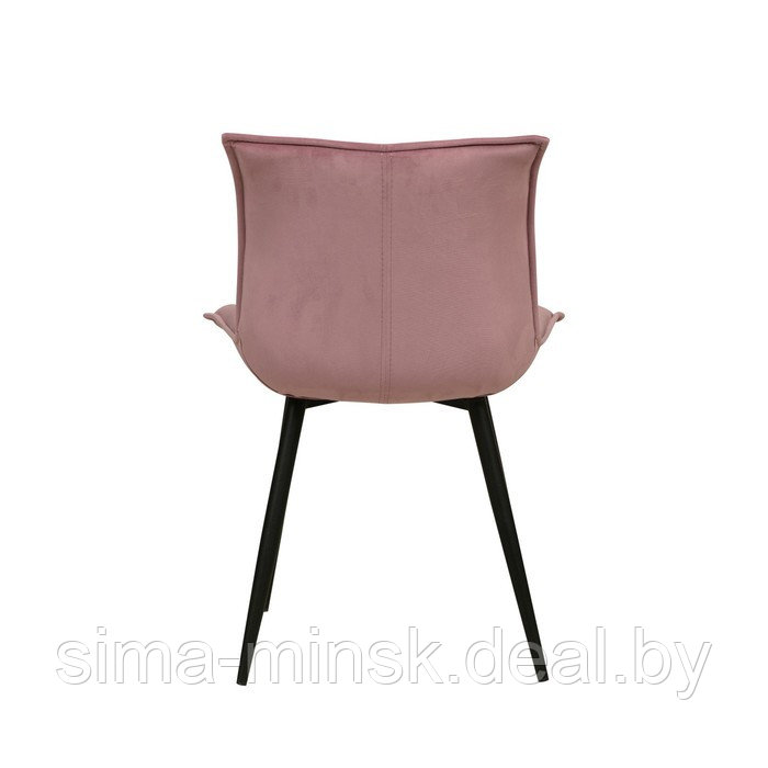 Стул «Фло», цвет велюр тенерифе розовый / металл чёрный - фото 4 - id-p199169795