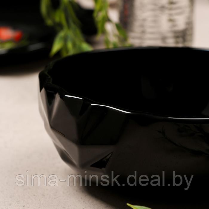 Миска «Обсидиан», чёрная, 16.5 х 7 см, 800 мл - фото 4 - id-p199170189