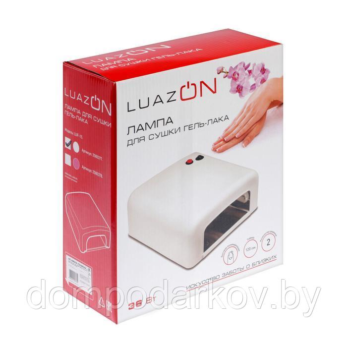 Лампа для гель-лака Luazon LUF-15, UV, 36 Вт, 4 диода, таймер 120 с, 220 В, белая - фото 9 - id-p199171178