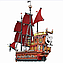 Детский конструктор Пираты Карибского моря 3066 деталей, корабль Месть Королевы Анны, аналог лего lego, фото 5