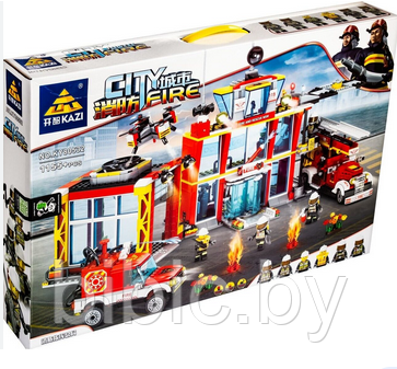 Детский конструктор Пожарная охрана станция 80532, серия сити cities пожарные аналог лего lego - фото 3 - id-p199171211