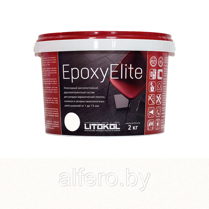 Эпоксидная фуга (затирка) LITOKOL EpoxyElite Е01 Зефир 1кг - фото 2 - id-p199194639