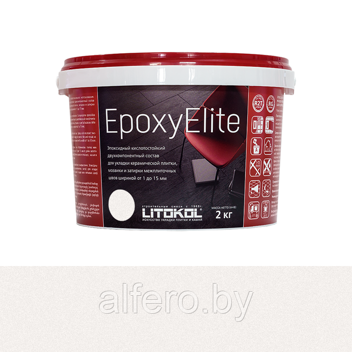 Эпоксидная фуга (затирка) LITOKOL EpoxyElite Е02 Молочная 1кг - фото 2 - id-p199194641