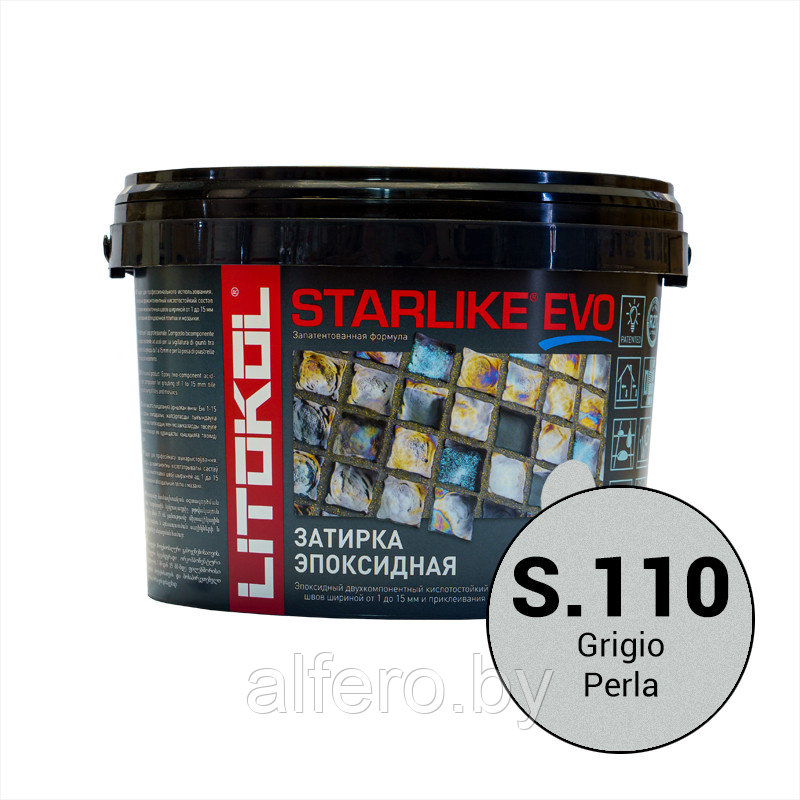 Эпоксидная фуга Litokol STARLIKE EVO S.110 Grigio Perla 5 - фото 1 - id-p199194688