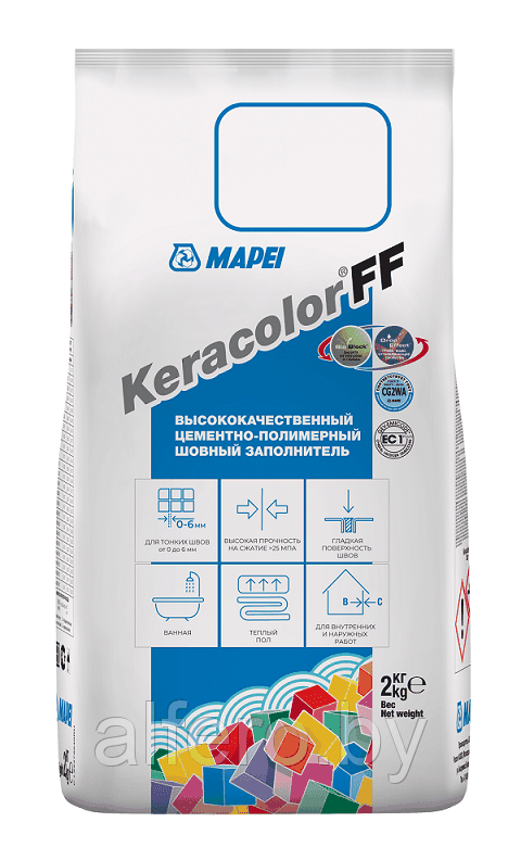 Фуга MAPEI Фуга MAPEI KERACOLOR FF №100 5кг (Белый) - фото 1 - id-p199194724