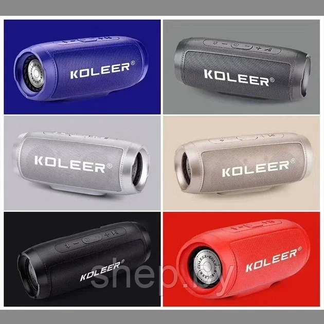 Беспроводная портативная KOLEER S1000 Цвет: серый, темно-серый, красный, синий, черный, бронзовый - фото 1 - id-p199197545