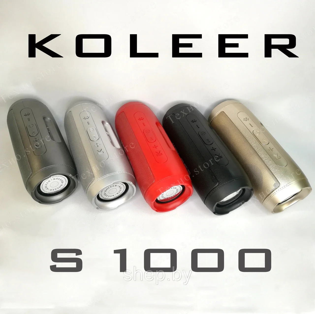 Беспроводная портативная KOLEER S1000 Цвет: серый, темно-серый, красный, синий, черный, бронзовый - фото 2 - id-p199197545