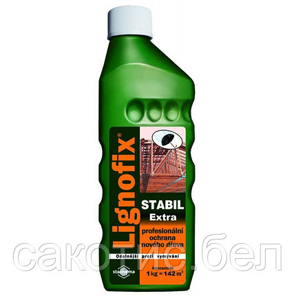 Lignofix Stabil Extra, 1 кг концентрат зеленый (профилактика от насекомых, грибков и плесени) на 142 м.к, фото 2