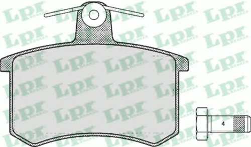 LPR 05P215  Колодки тормозные дисковые задн Audi 80/90/100/A4/A6/A8 <98