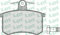 LPR 05P215 Колодки тормозные дисковые задн Audi 80/90/100/A4/A6/A8 <98
