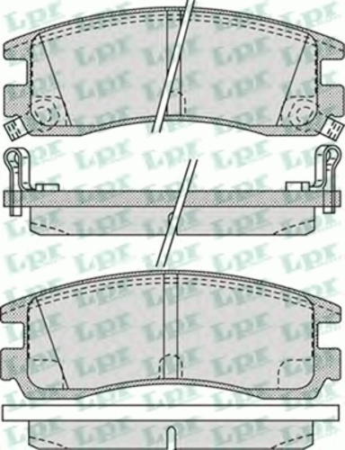 LPR 05P1031  Колодки тормозные дисковые задн Opel Sintra 2.2i/2.2TDi 96-99, Cadillac Deville 4.5 97>