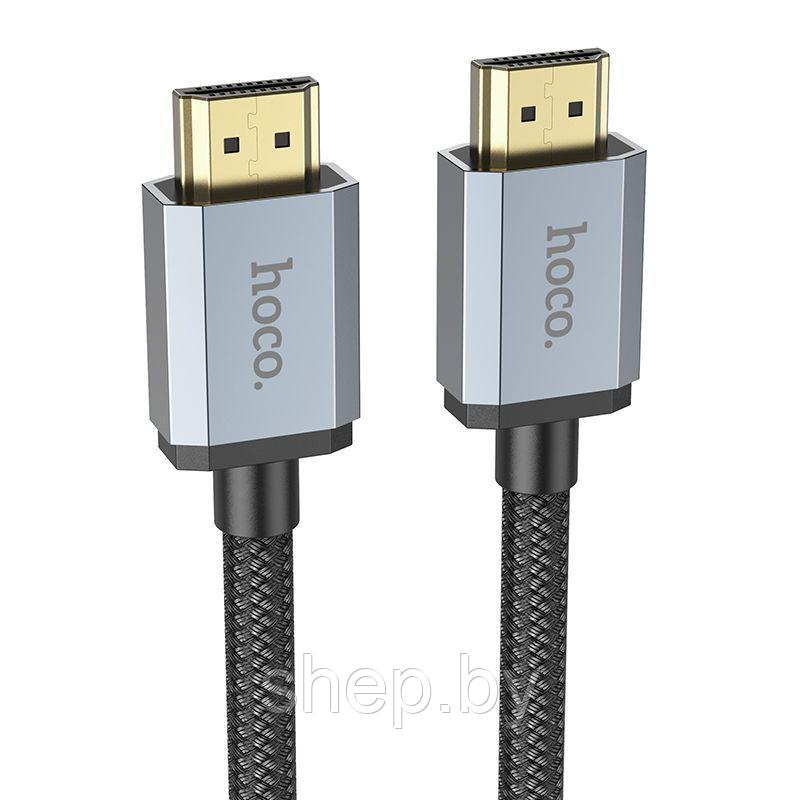 Кабель Hoco US03 HDMI 2.0 (нейлон 1м.,18 Гбит/с), цвет: черный - фото 2 - id-p199202488