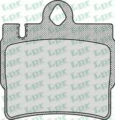 05P900 LPR, Колодки тормозные дисковые задн MB W220 2.8-6.0/3.2CDi 98>