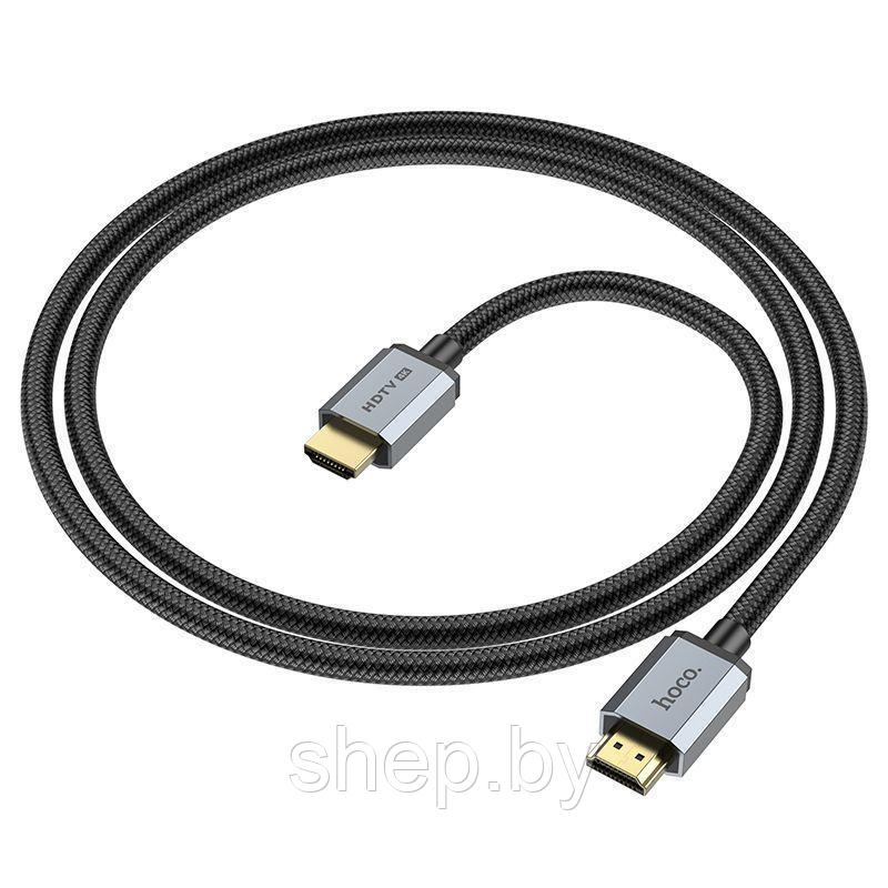 Кабель Hoco US03 HDMI 2.0 (нейлон 2м.,18 Гбит/с), цвет: черный - фото 3 - id-p199202989