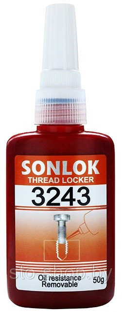 Фиксатор резьбы средней прочности 50г SONLOK 3243, аналог Loctite 243