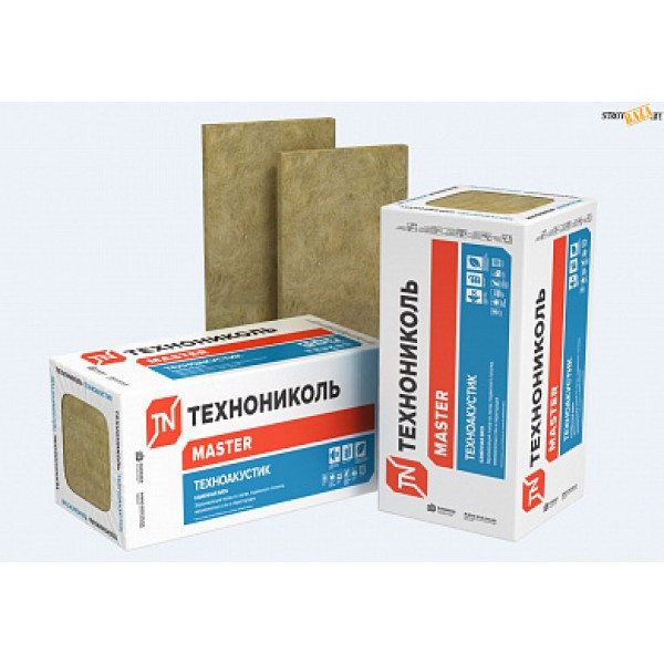 Плиты минераловатные ТЕХНОАКУСТИК 1200х600х100мм (6плит) ОКРБ 23.99.19