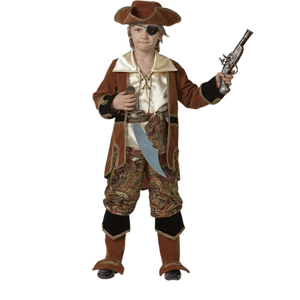 Карнавальный костюм Капитан Пиратов коричневый Арт. 923