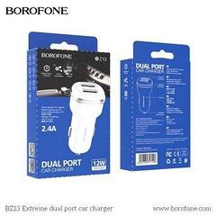 Автомобильное ЗУ BOROFONE BZ13 (2USB: 5V/2.4A) цвет: белый