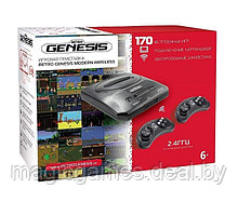 SEGA Retro Genesis Modern Wireless 170 игр (AV подключение и беспроводные геймпады)