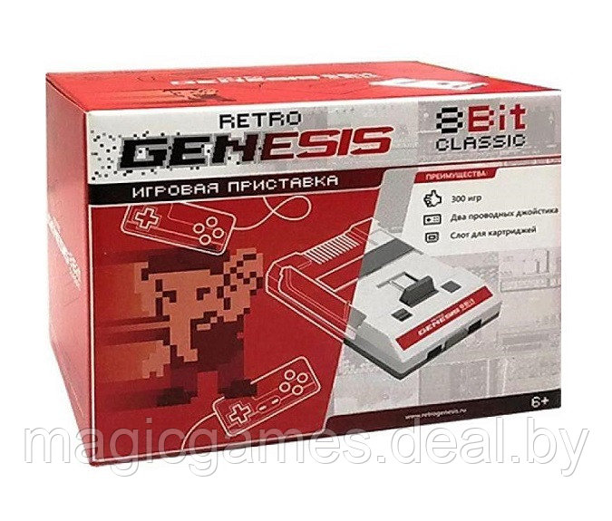 Retro Genesis 8 Bit Classic 300 игр (AV подключение и проводные геймпады) - фото 1 - id-p199233868