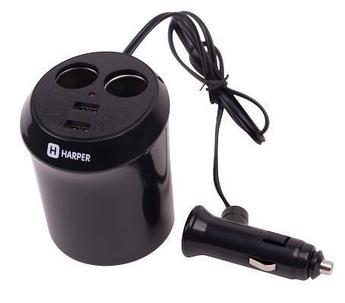 HARPER DP-186 разветвитель на 2 выхода + 2 USB