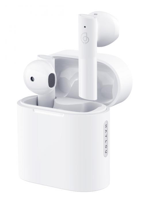 Беспроводные bluetooth наушники Haylou Moripods белые блютуз для телевизора телефона ноутбука планшета