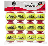 Мячи теннисные Balls Unlimited Stage 3 Red (12 шт. в упак.) BUST312ER