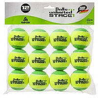 Мячи теннисные Balls Unlimited Stage 1 Green (12 шт. в упак.) BUST112ER