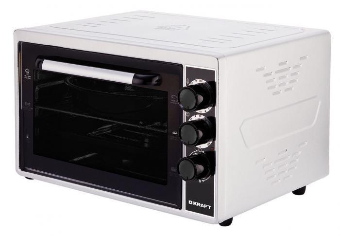 Духовая мини-печь маленькая духовка электрическая жарочный шкаф настольный для дачи кухни KRAFT KF-MO3200W - фото 1 - id-p199155555