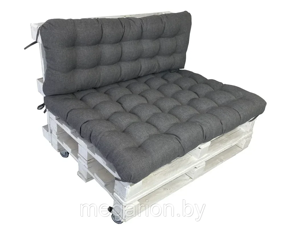 Подушка для мебели 120х80х12см Темно - серый - фото 4 - id-p140990136