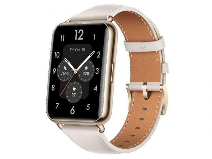 Умные часы Huawei Watch Fit 2 Yoda-B19V Moonlight White Leather Strap 55029265 - фото 1 - id-p199154301