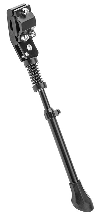 Подножка 20"-28" KWA-616-04 крепление на 1 перо задней вилки, алюминиевая, чёрная