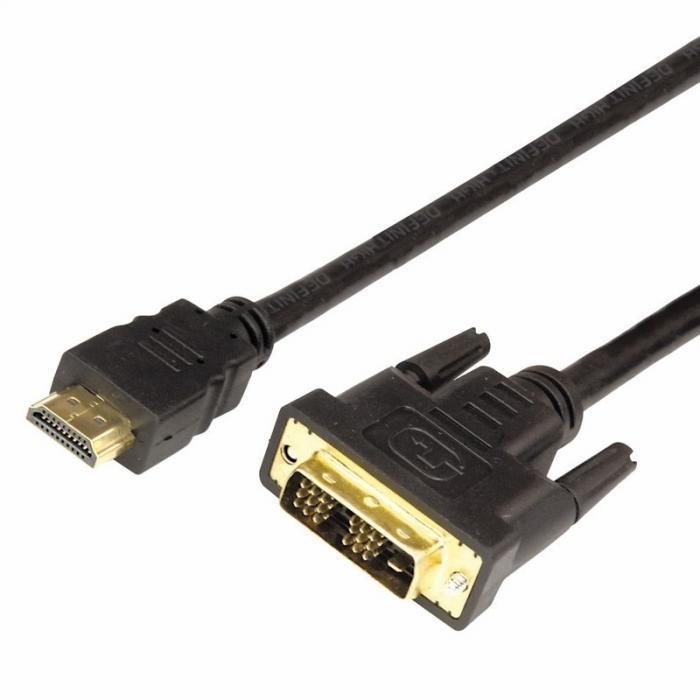 Аксессуар Rexant HDMI - DVI-D 1.5m Gold 17-6303 - фото 1 - id-p198499896